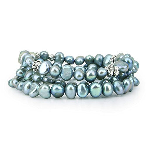 Blue on sale pearls bracelet